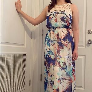 Tropical floral dress